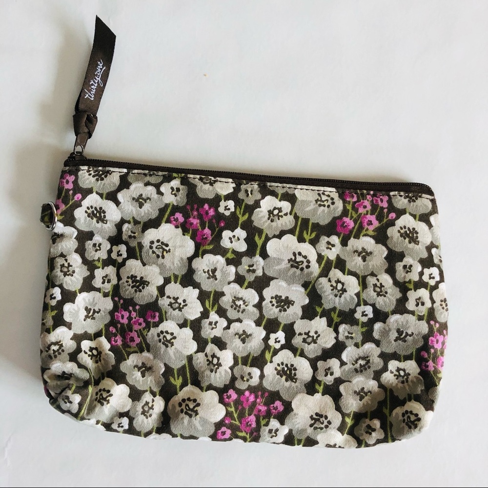 Thirty One Mini Zipper Pouch- Floral
